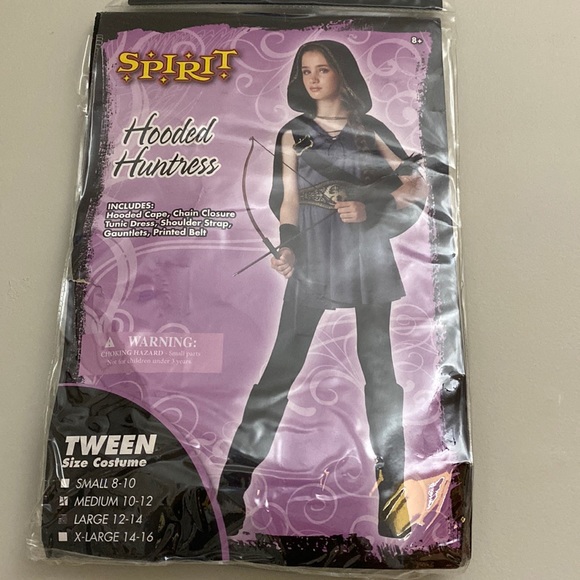 Spirit Costumes Hooded Huntress Girls Halloween Costume Size 12